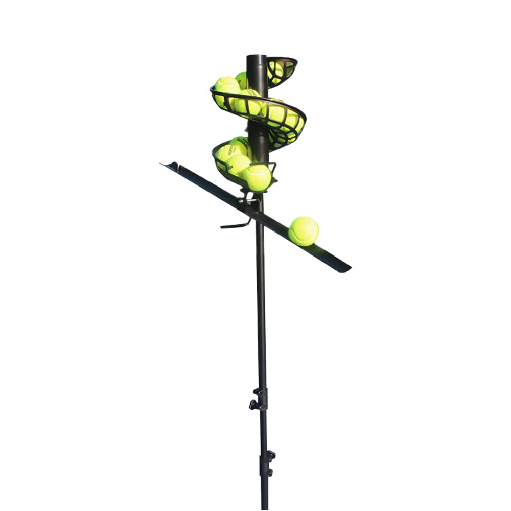 Lightweight Tennis Ball Machine - Automatic Ball Feeder & Server with 33 Balls | Perfect for Solo Practice, Training Drills & Backyard Tennis