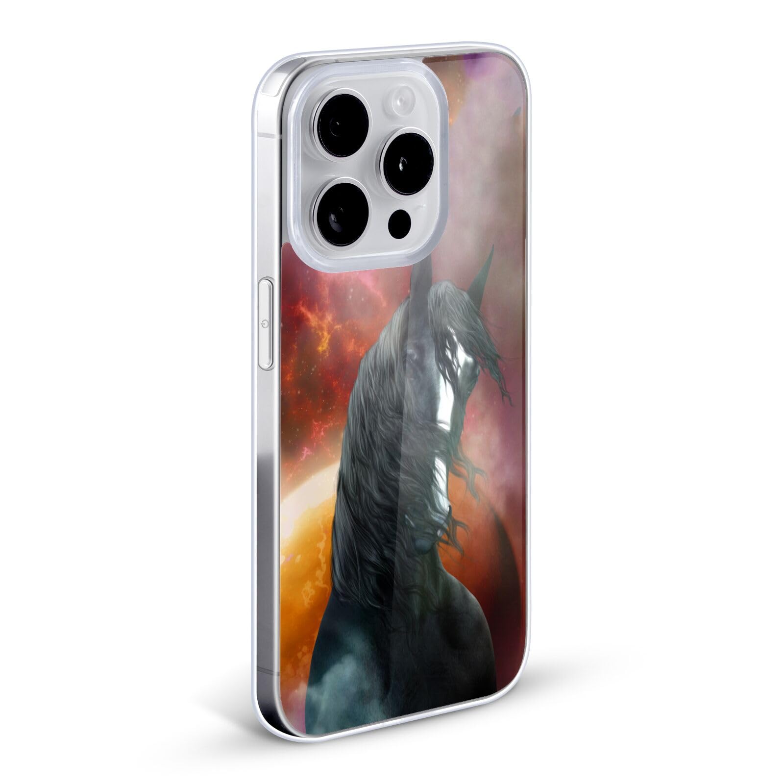 Officially Licensed Simone Gatterwe Fantasy Shire Horses Soft Gel Phone Case for Apple iPhone 13 Pro Max - Durable Protection with Stylish Art Design, Perfect for Everyday Use, Travel & Gift Giving