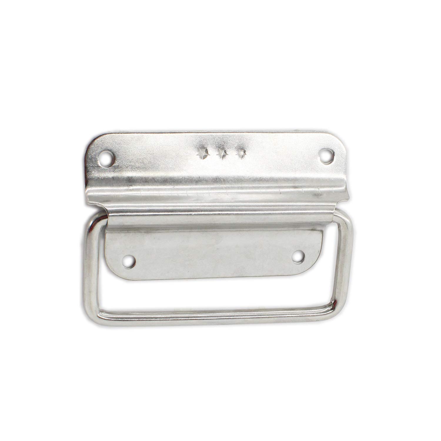4 Pack Stainless Steel Cabinet Pull Handles - Heavy Duty Foldable Latch for Wardrobe, Toolbox, Boat Hatch & Door Chest | Durable Hardware Accessories for Home, Marine & Workshop Use