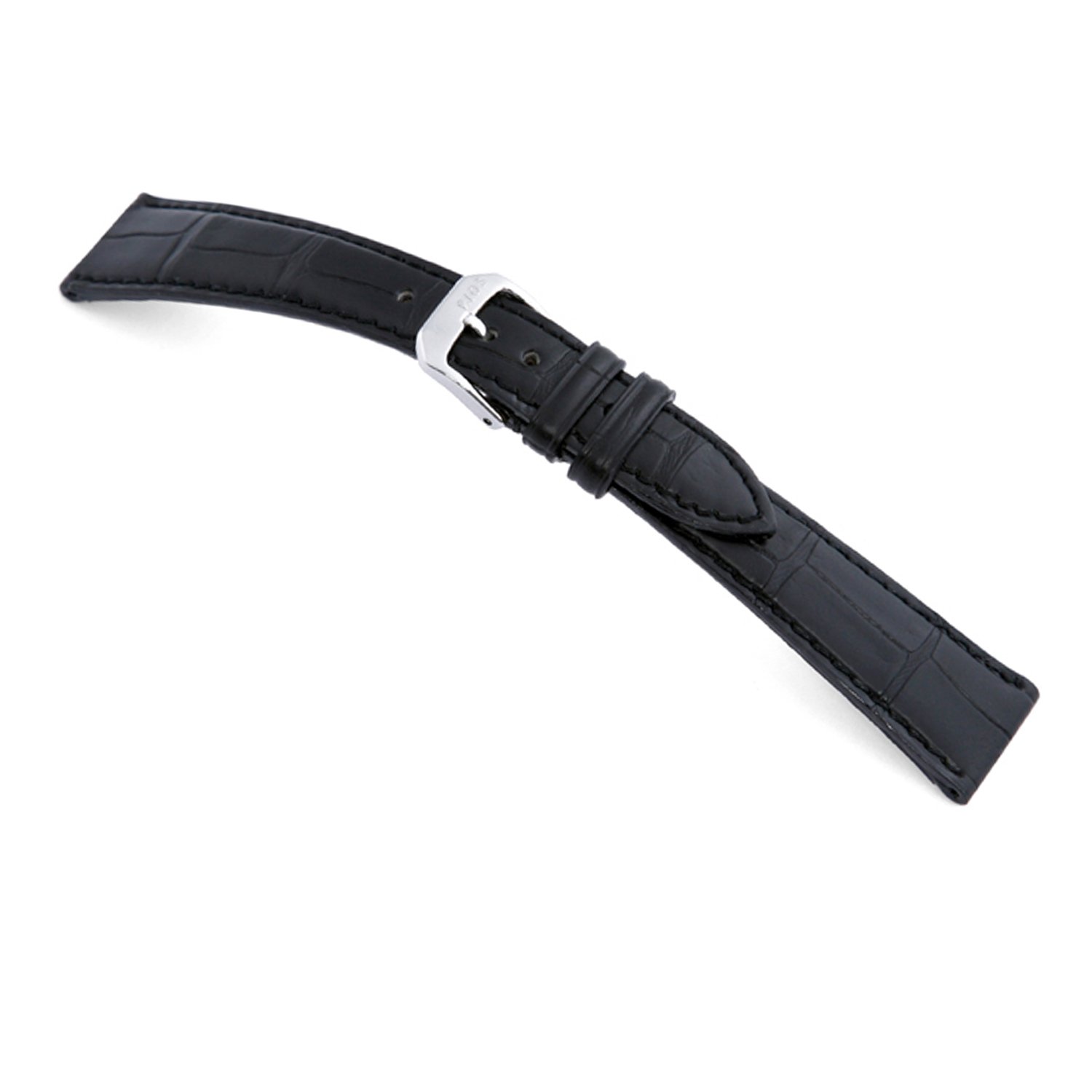 Genuine Matte Alligator Leather Watch Band for Patek Philippe 114x82 - Luxury Replacement Strap for Dress Watches & Formal Occasions