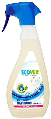 Ecover Bathroom Cleaner 500ml - Pack of 3 | Eco-Friendly Bathroom Spray for Tiles, Sinks & Showers | Perfect for Daily Cleaning & Stain Removal