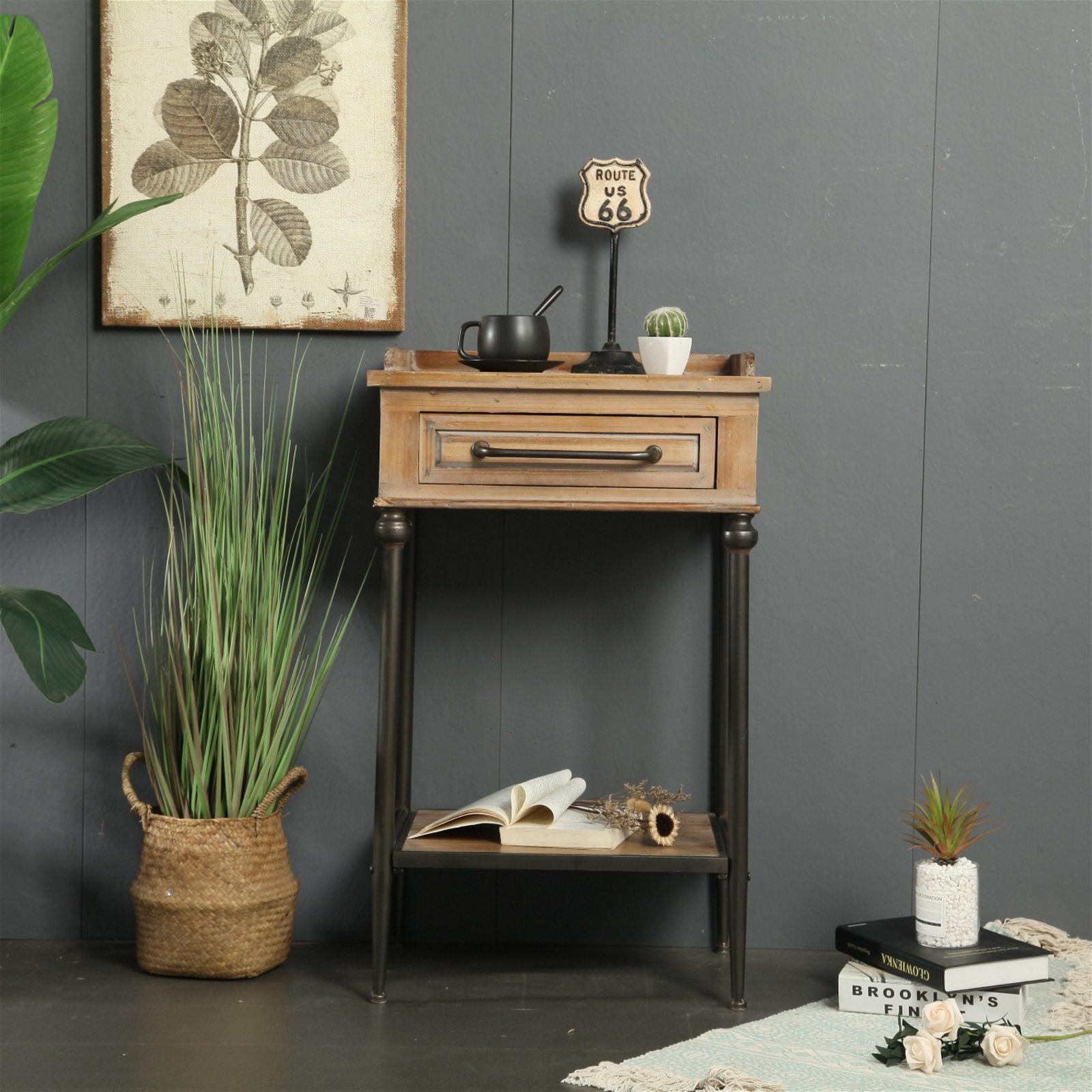 Modern Adroit Side Table by Urban Style - Stylish End Table for Living Room, Bedroom, or Office - Perfect for Coffee, Books, and Decor
