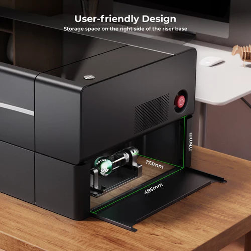 xTool P2 Riser Base - 20W CO2 Laser Engraver for Wood, Metal, Acrylic | Perfect for DIY Crafts, Home Decor & Small Business Projects