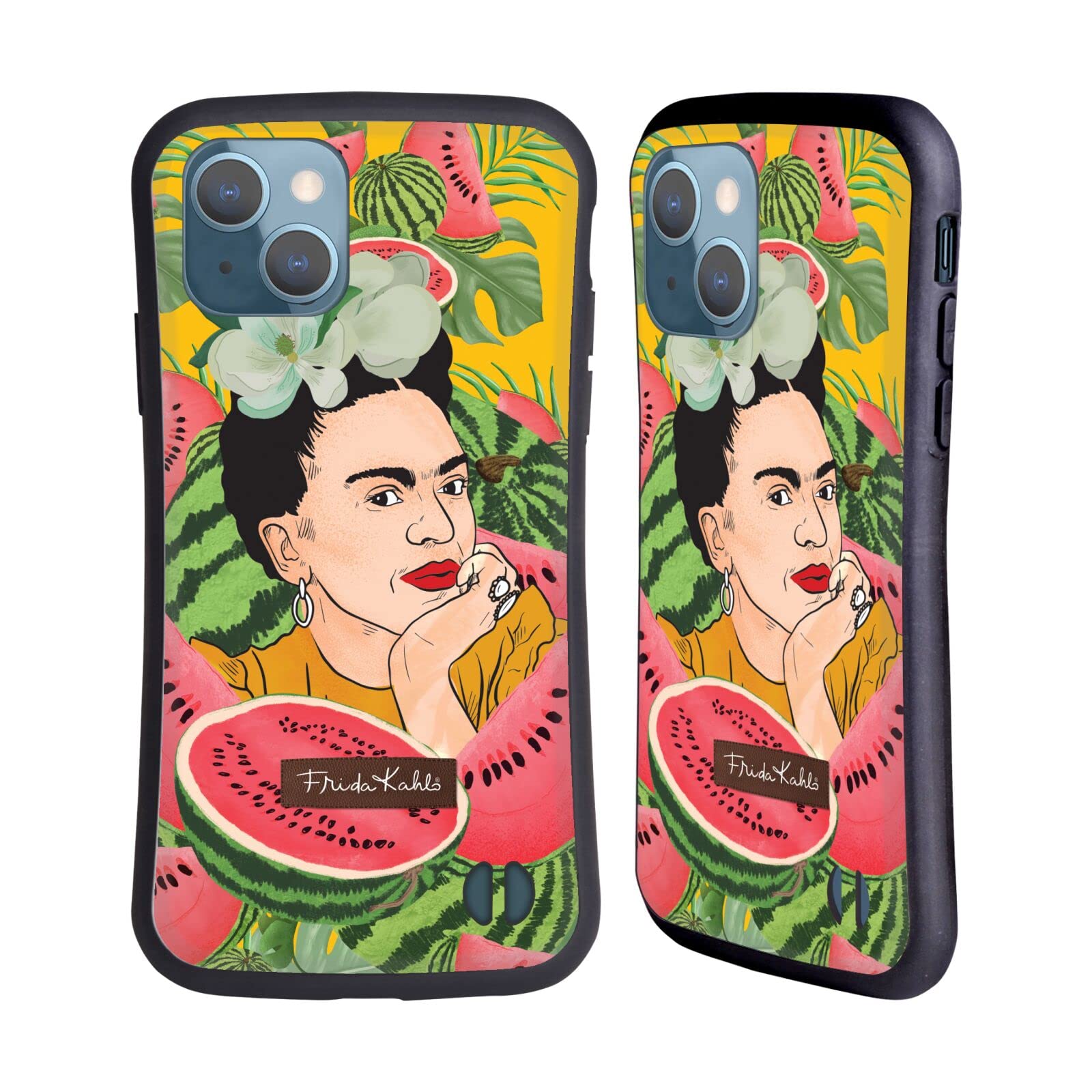 Frida Kahlo Watermelon Portrait iPhone 13 Case - Officially Licensed Hybrid Protective Cover for Apple iPhone 13 | Perfect for Art Lovers & Unique Style Protection