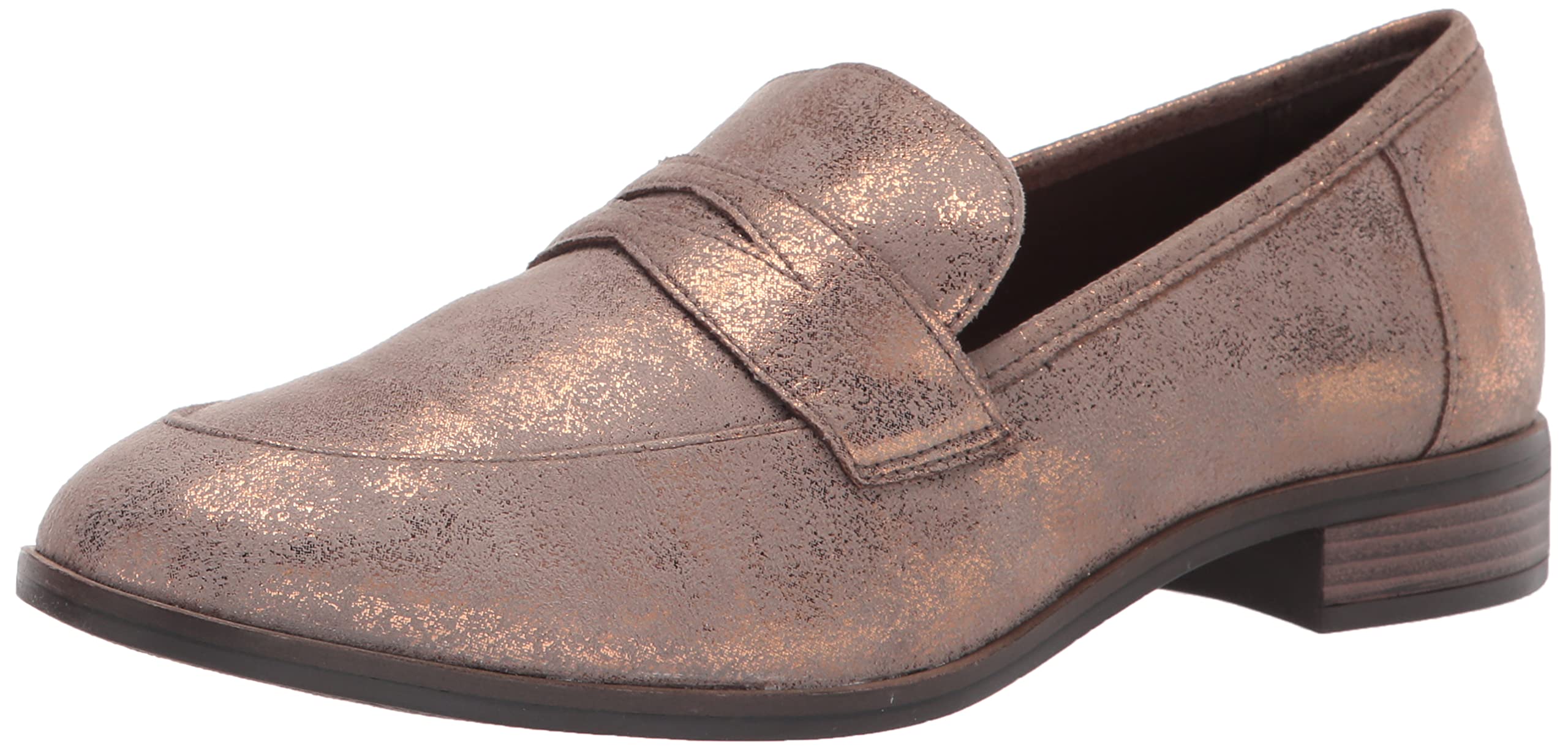 Clarks Women's Trish Rose Loafers - Comfortable Slip-On Shoes for Work, Office & Casual Wear | Stylish & Lightweight Walking Shoes for Women