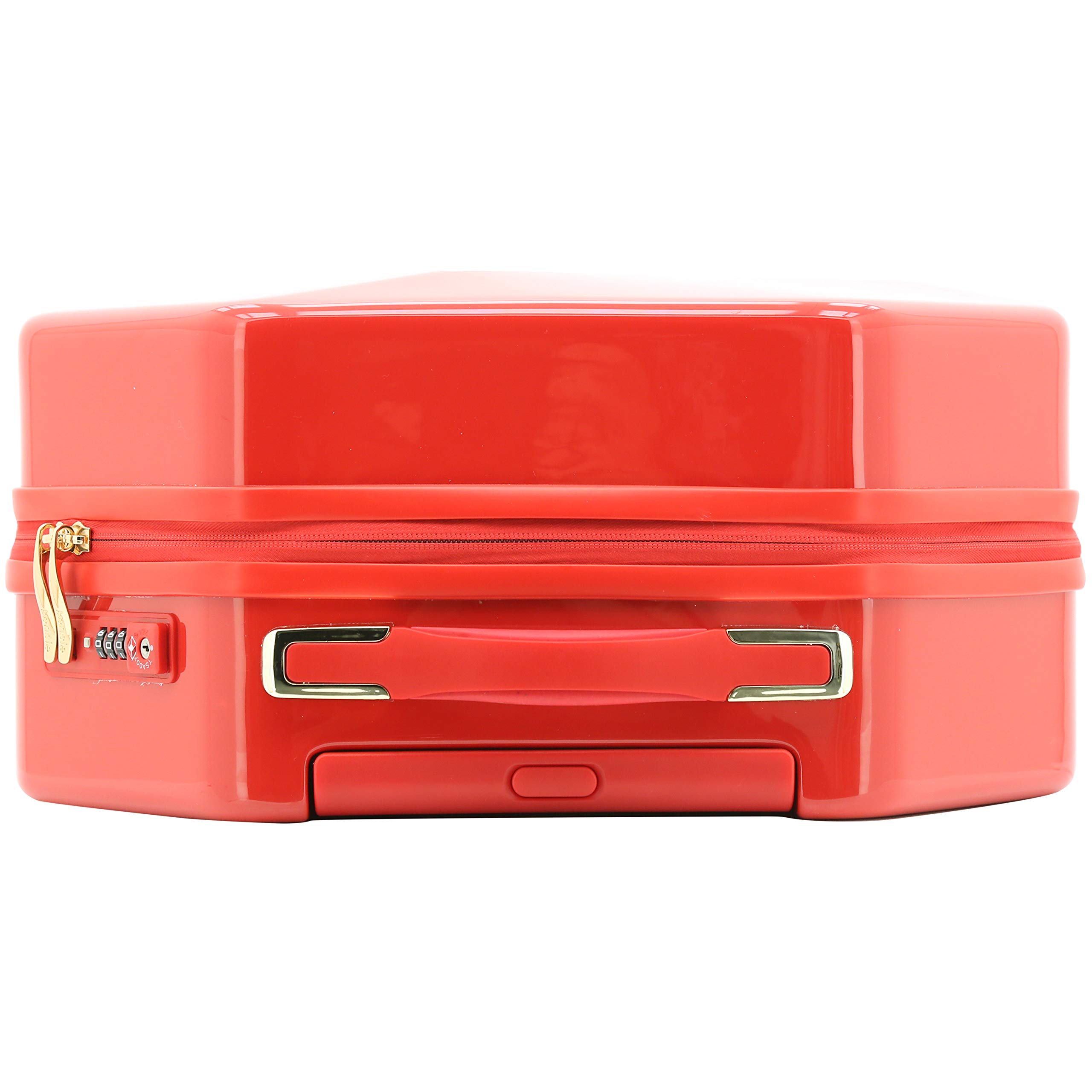 Kensie Women's 2-Piece Gemstone TSA Lock Luggage Set - 20-Inch Carry-On Spinner Suitcase with Expandable Design, Red - Perfect for Air Travel, Business Trips & Weekend Getaways