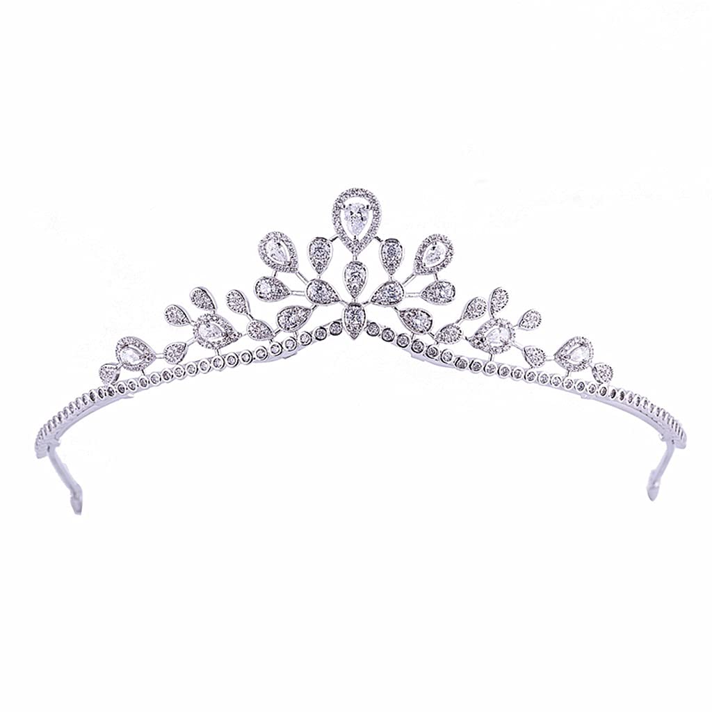 NIVOK Tiara Crown for Women - Elegant Bridal Headpiece, Wedding Hair Accessories, Prom Headband for Girls | Perfect for Brides, Prom, Pageants & Special Occasions