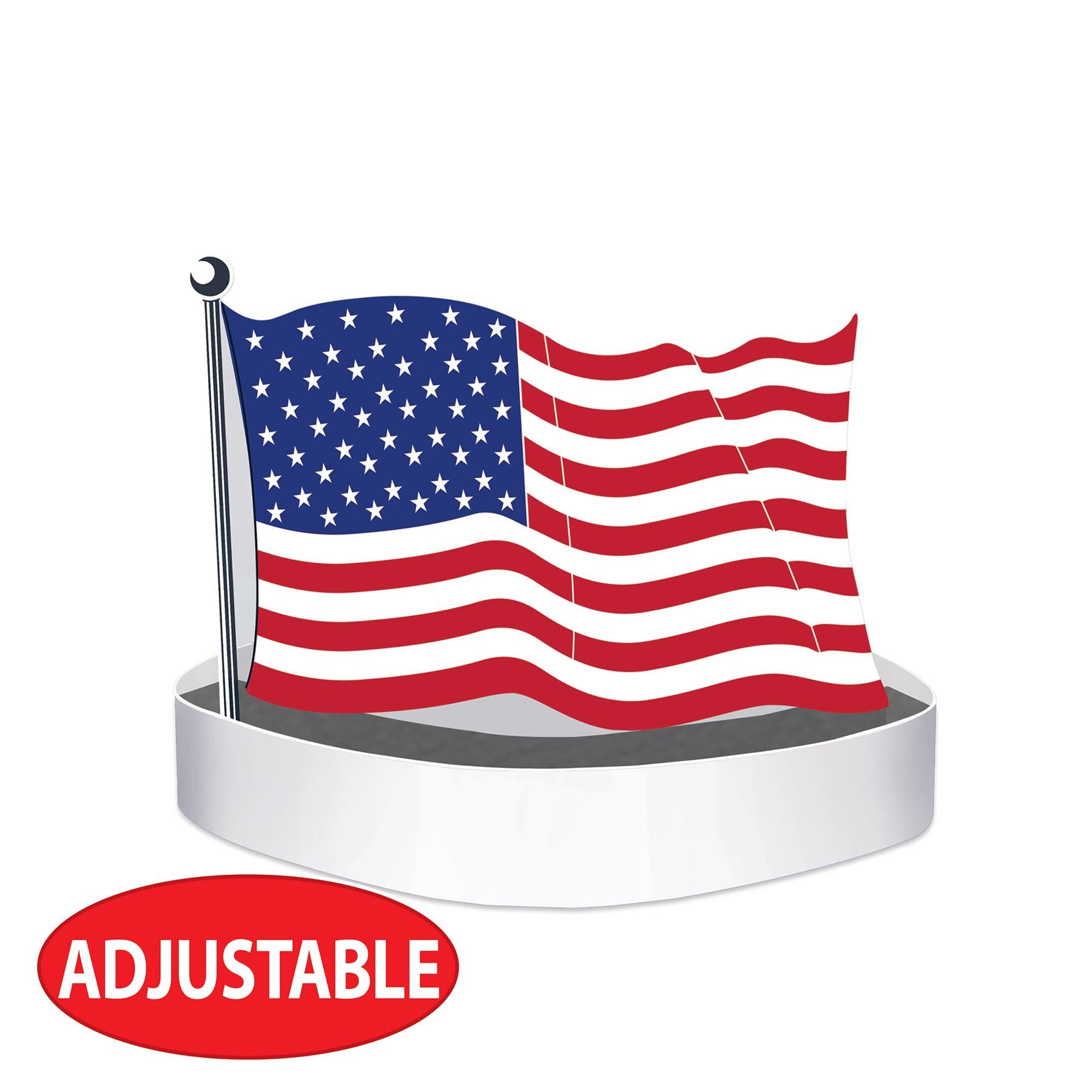 12 Pack Patriotic American Flag Headbands for 4th of July, Independence Day, Memorial Day - Red White & Blue Hair Accessories for Women, Men, Kids - Perfect for Parties, Parades & Festivals