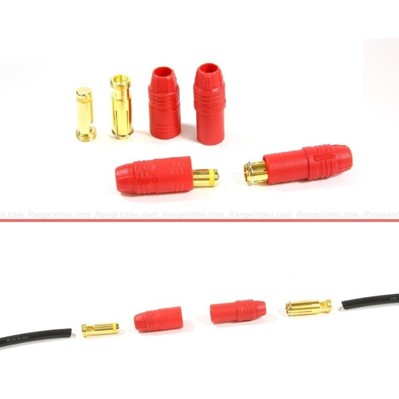 AN150 Anti-Spark Self-Insulating Bullet Connectors - 10 Pairs (20 Pieces) for Car Audio, Marine & Solar Panel Wiring - High Temperature Resistant Electrical Terminals