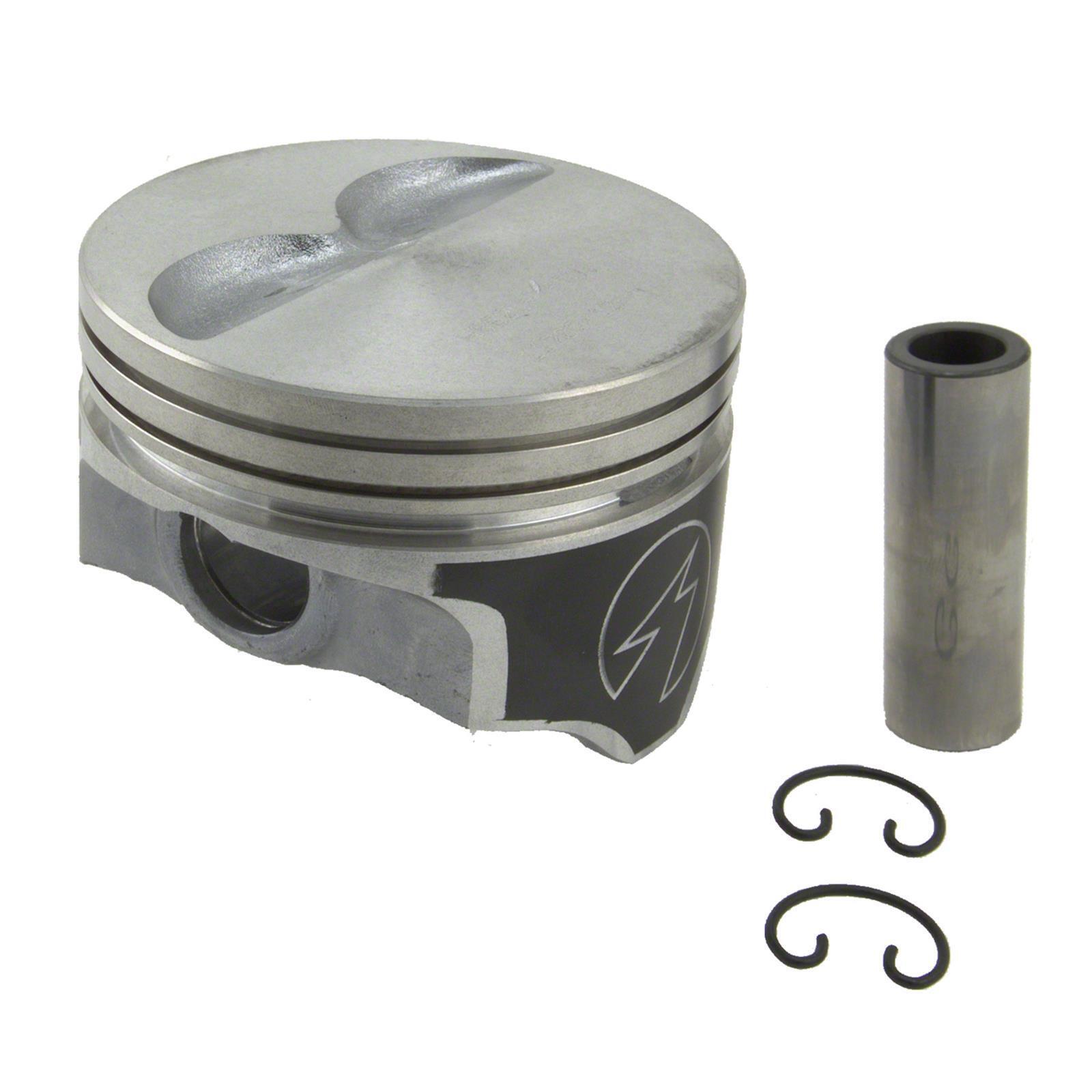 SPEED PRO Hypereutectic Flat Top Pistons with MOLY Rings for Chevy Small Block 383 - Compatible with 5.7L +.040 Bore - High Performance Engine Builds & Racing Applications