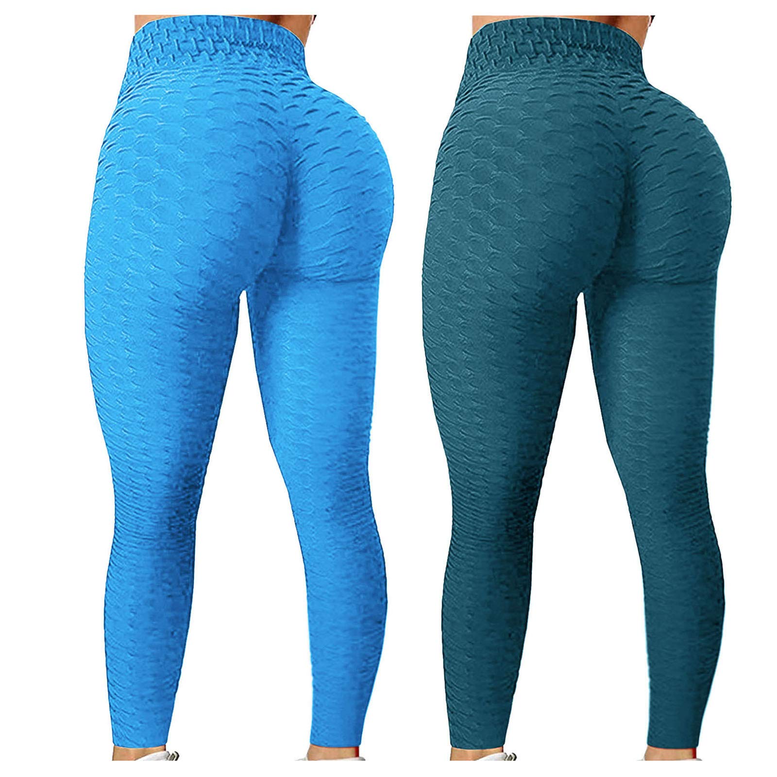 Trendy TikTok Leggings for Women - High Waist Tummy Control Yoga Pants with Bubble Hip Lift | Perfect for Workout, Running, Fitness & Yoga | Comfortable Sport Tights for Gym, Lounge & Everyday Wear
