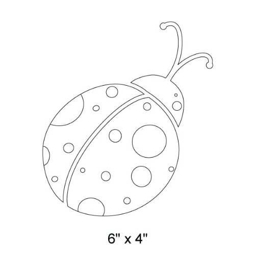 Ladybug Stencil for Painting - Reusable DIY Wall Art & Furniture Decor - Perfect for Kids' Rooms, Garden Projects, and Home Crafts