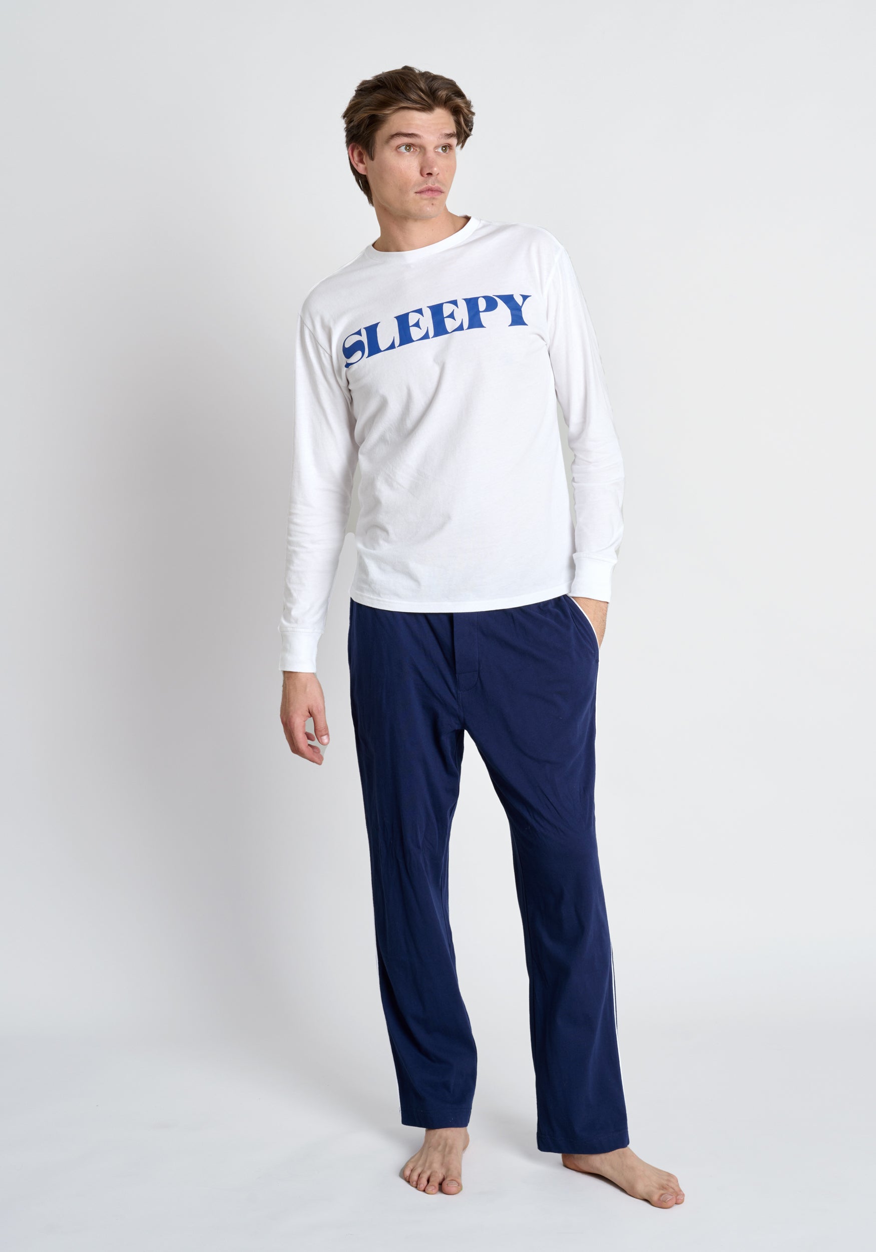 Jackson Men's Long Sleeve Logo T-Shirt - Comfortable Cotton Crewneck Tee for Casual Wear, Street Style & Layering
