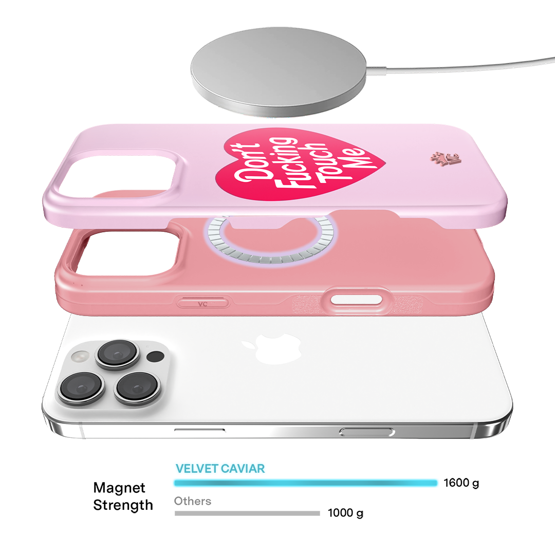 Don't Touch Me iPhone Case - Funny Protective Cover for iPhone 12/13/14/15 Pro Max - Perfect for Office, School & Everyday Use