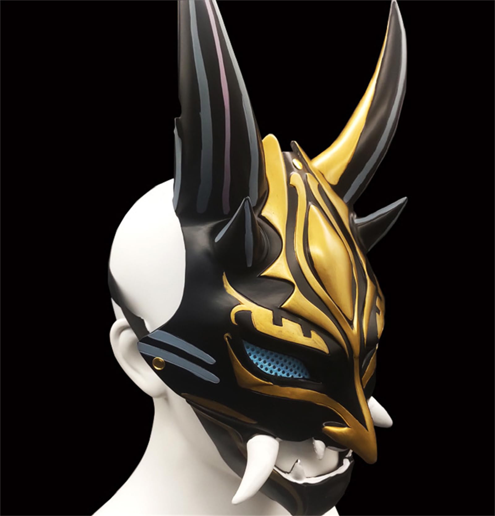 Xiao Cosplay Mask - Genshin Impact Character Halloween Costume Accessory for Anime Fans, Carnival & Fancy Dress Party Props - Perfect Gift for Gamers & Cosplay Enthusiasts