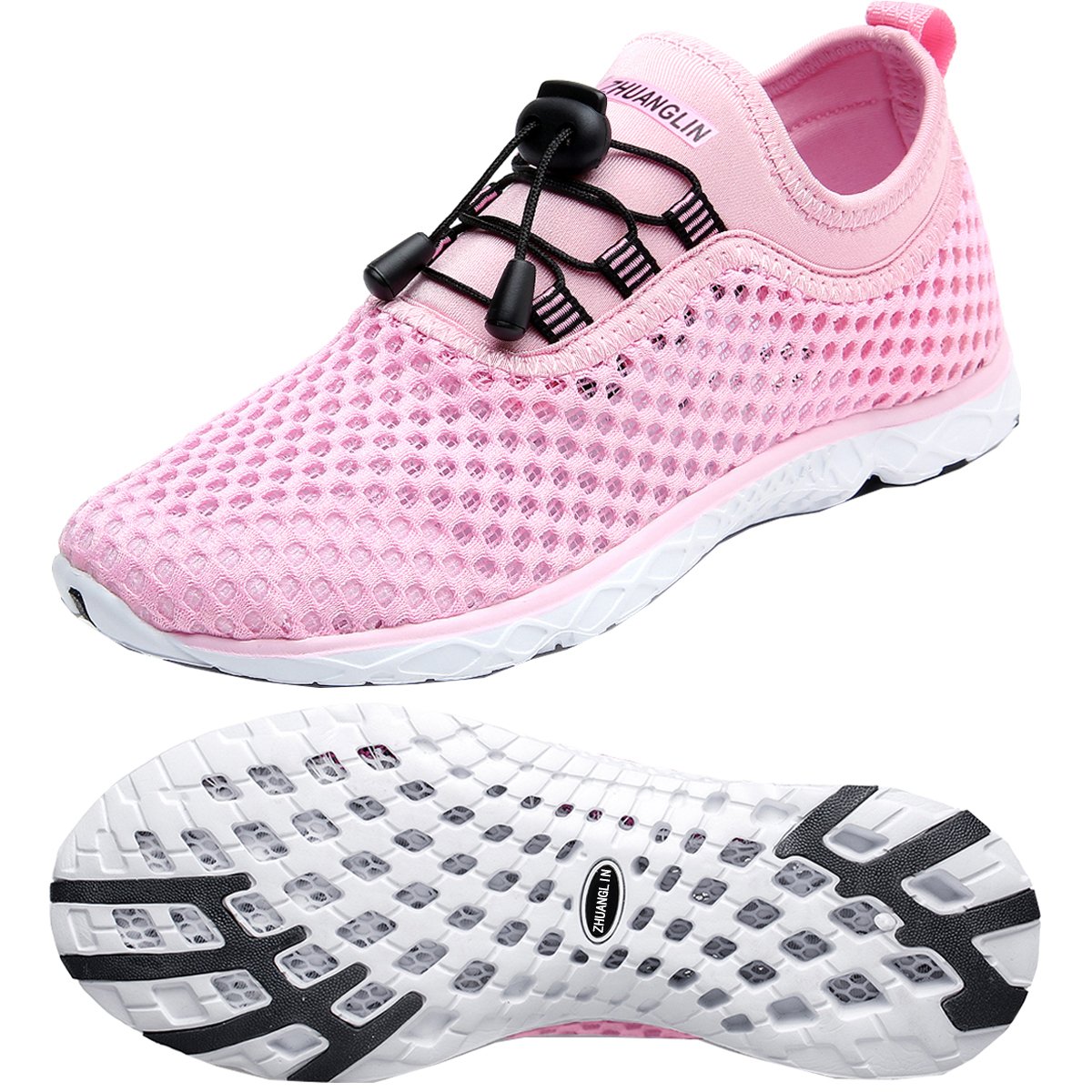Women's Quick Drying Aqua Water Shoes - Lightweight Swim Shoes for Beach, Pool, Surfing & Yoga | Non-Slip Barefoot Water Shoes for Women