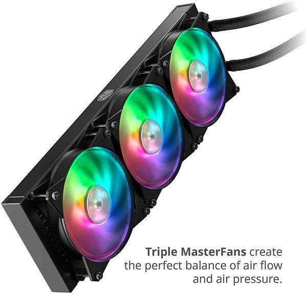 MASTERLIQUID ML360R ARGB All-in-One Liquid CPU Cooler - High Performance Cooling for Gaming PCs, Workstations, and Overclocking - RGB Lighting for Custom PC Builds