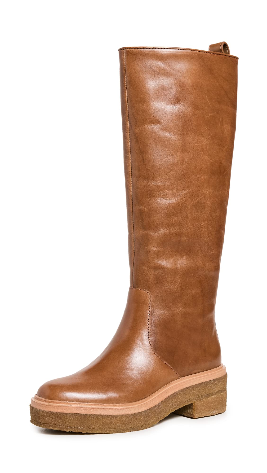 Loeffler Randall Women's Collins Tall Shaft Boot with Crepe Sole - Comfortable Ankle Boots for Fall & Winter | Perfect for Office, Date Night & Casual Outfits