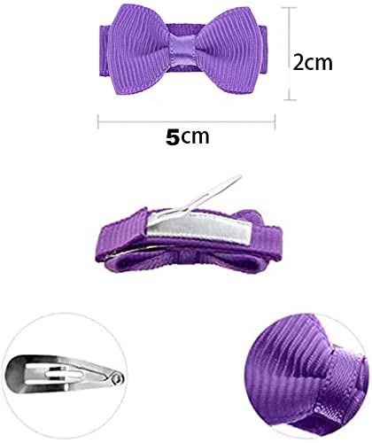 Non-Slip Baby Hair Clips for Girls - 20PCS Tiny Bow Snap Hair Clips for Newborns, Toddlers & Infants | Perfect for Daily Use, Parties & Photo Shoots