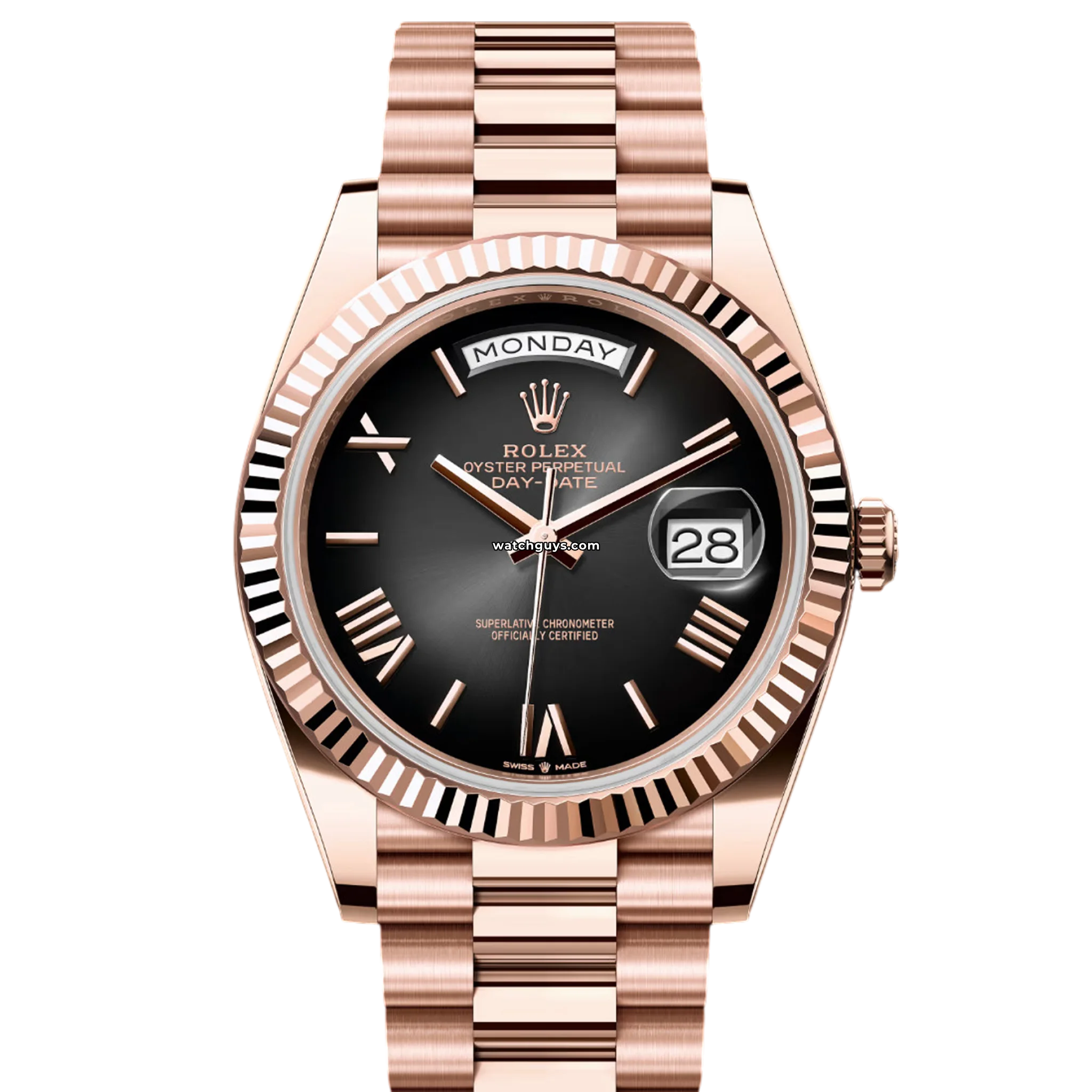 Rolex Day Date 228235 Slate Ombre President Watch - 18K Rose Gold Men's Luxury Timepiece for Business & Formal Occasions