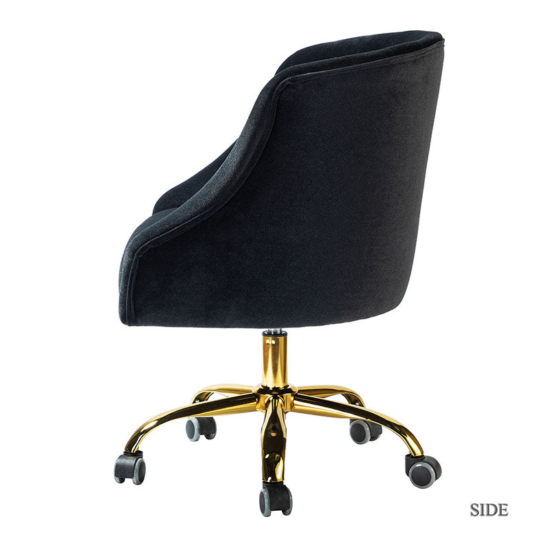 Penelope Velvet Tufted Office Chair - Ergonomic Executive Desk Chair with Lumbar Support - Perfect for Home Office, Gaming & Workspace Comfort