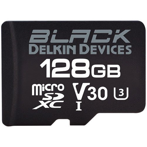 Delkin Devices 128GB MicroSDXC Memory Card - UHS-I U3 V30 Class 10 - High-Speed for 4K Video, DSLR, Drone & Action Cameras