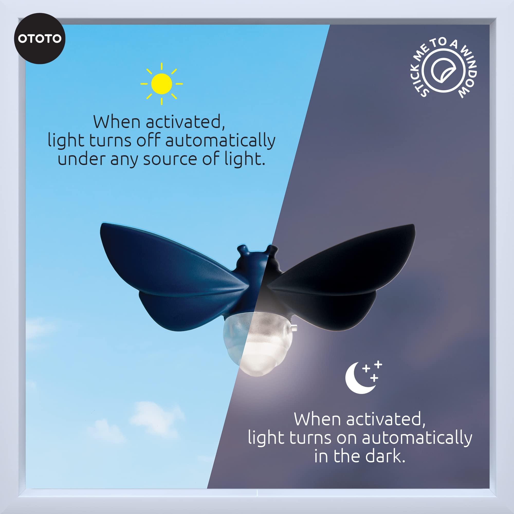 OTOTO Lightbug Night Light - Cute LED Nightlight for Kids, Adults & Baby Rooms - Soft Glow Bedside Lamp for Nursery, Bedroom & Home Decor - Perfect for Sleep, Relaxation & Nighttime Safety