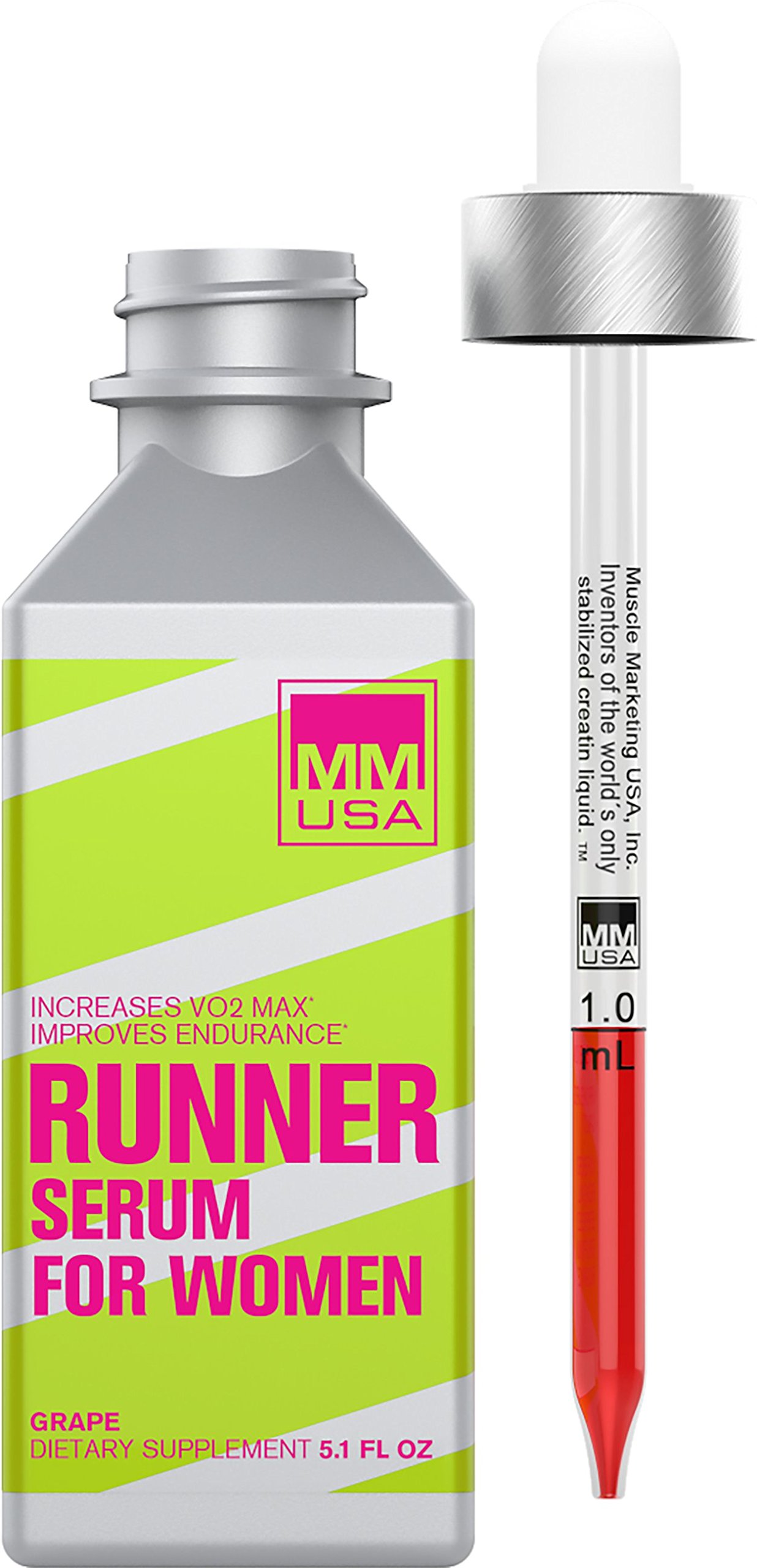 MMUSA Women's Running & Endurance Supplement - Pre Workout Liquid Creatine with L-Carnitine, Green Tea Extract for Instant Energy, VO2 Max & Muscle Support | Gym, Marathon & Fitness Training Boost