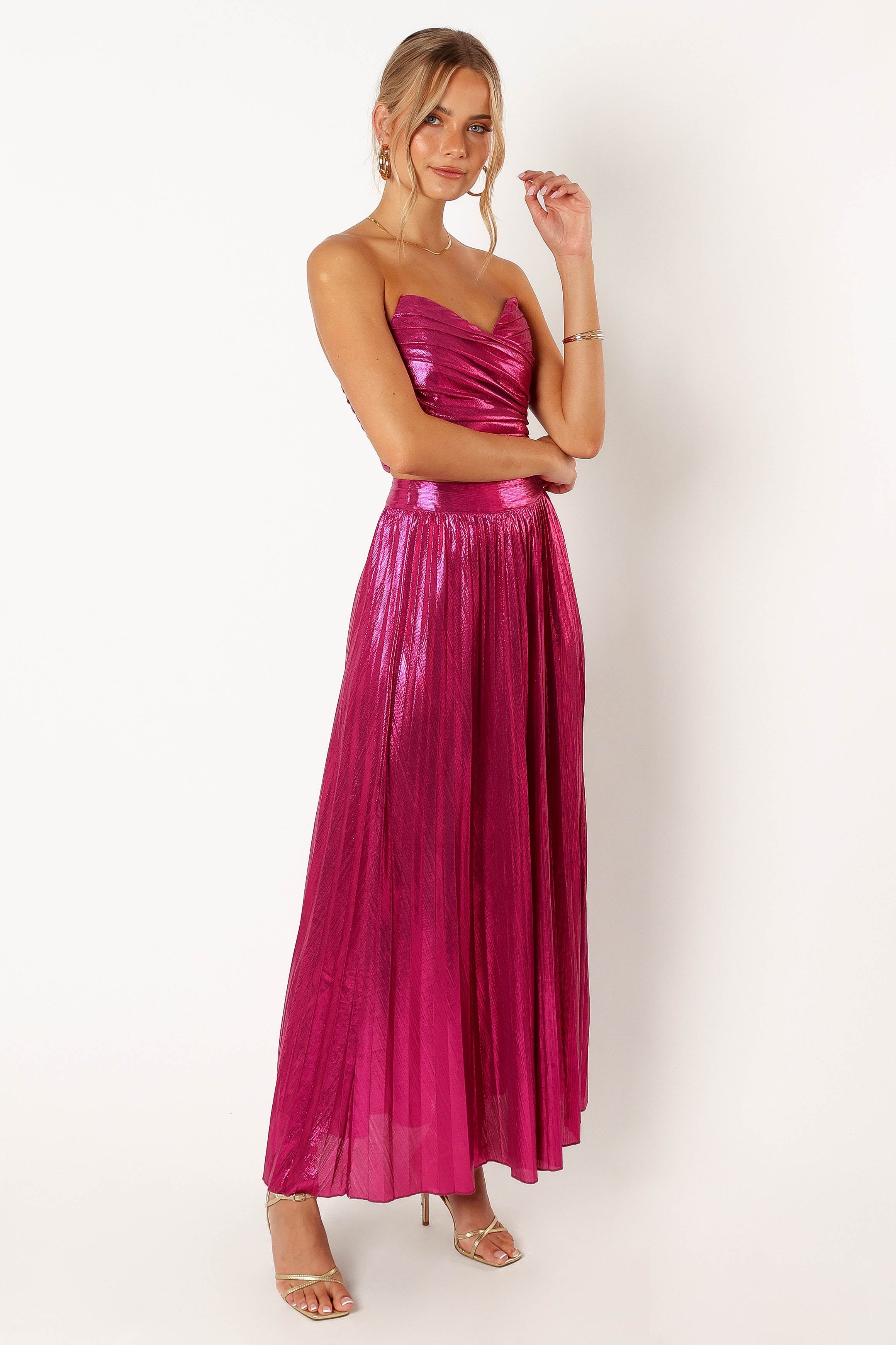 Hana Two Piece Set Women's Outfit - Fuchsia Pink Matching Lounge Set for Casual Wear, Yoga, and Home Relaxation