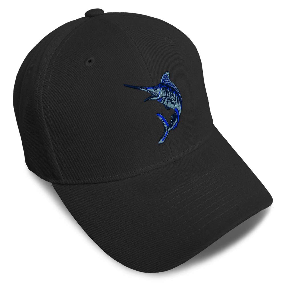 **Men's & Women's Animal Wildlife Fish Marlin Baseball Cap - Adjustable & Stylish for Outdoor Fishing, Hiking, and Sports Activities**