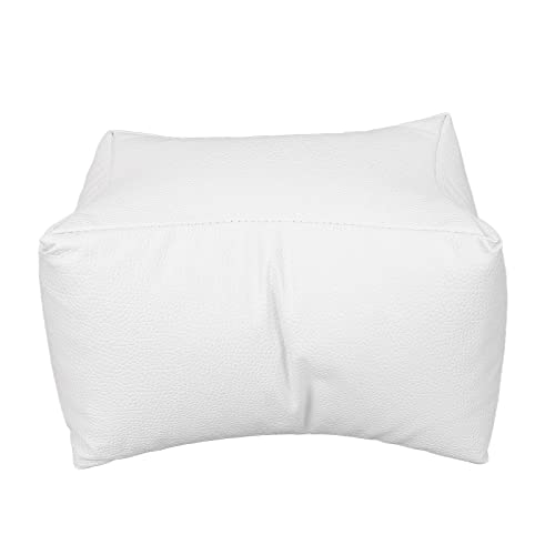 Premium Nail Hand Rest Cushion - Soft PU Leather Detachable Arm Pillow with 3 Adjustable Heights, Waterproof Nail Salon Hand Support for Manicures & Pedicures (White) - Perfect for Professional Nail Technicians & Home Nail Care