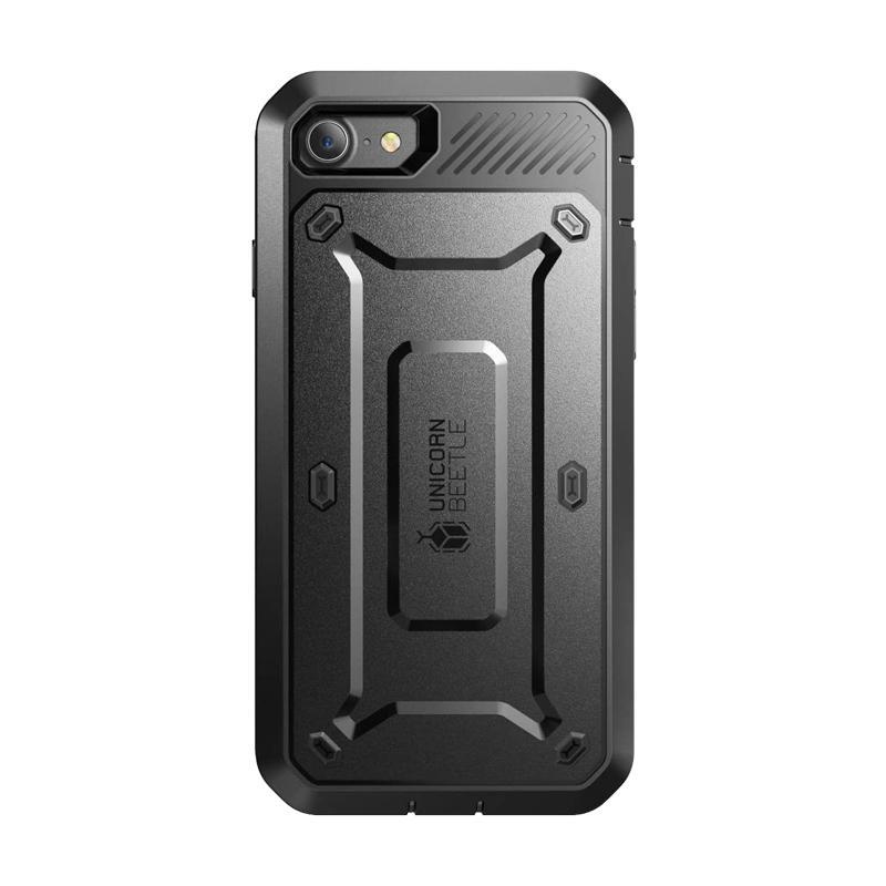 iPhone 7 Unicorn Beetle Pro Holster Case - Heavy Duty Protective Cover with Built-in Screen Protector & Kickstand (Black) - Perfect for Outdoor Activities, Construction Work & Extreme Sports