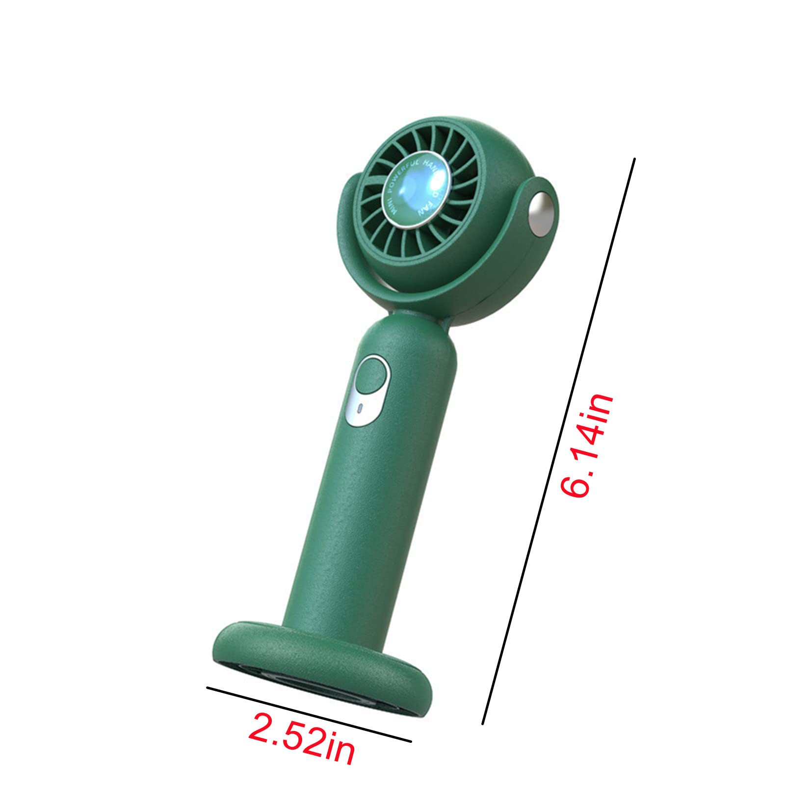Cafuvv Portable Handheld Mini Fan - USB Rechargeable, 3 Speed Adjustable, Battery Operated for Outdoor, Travel, Office & Home Use