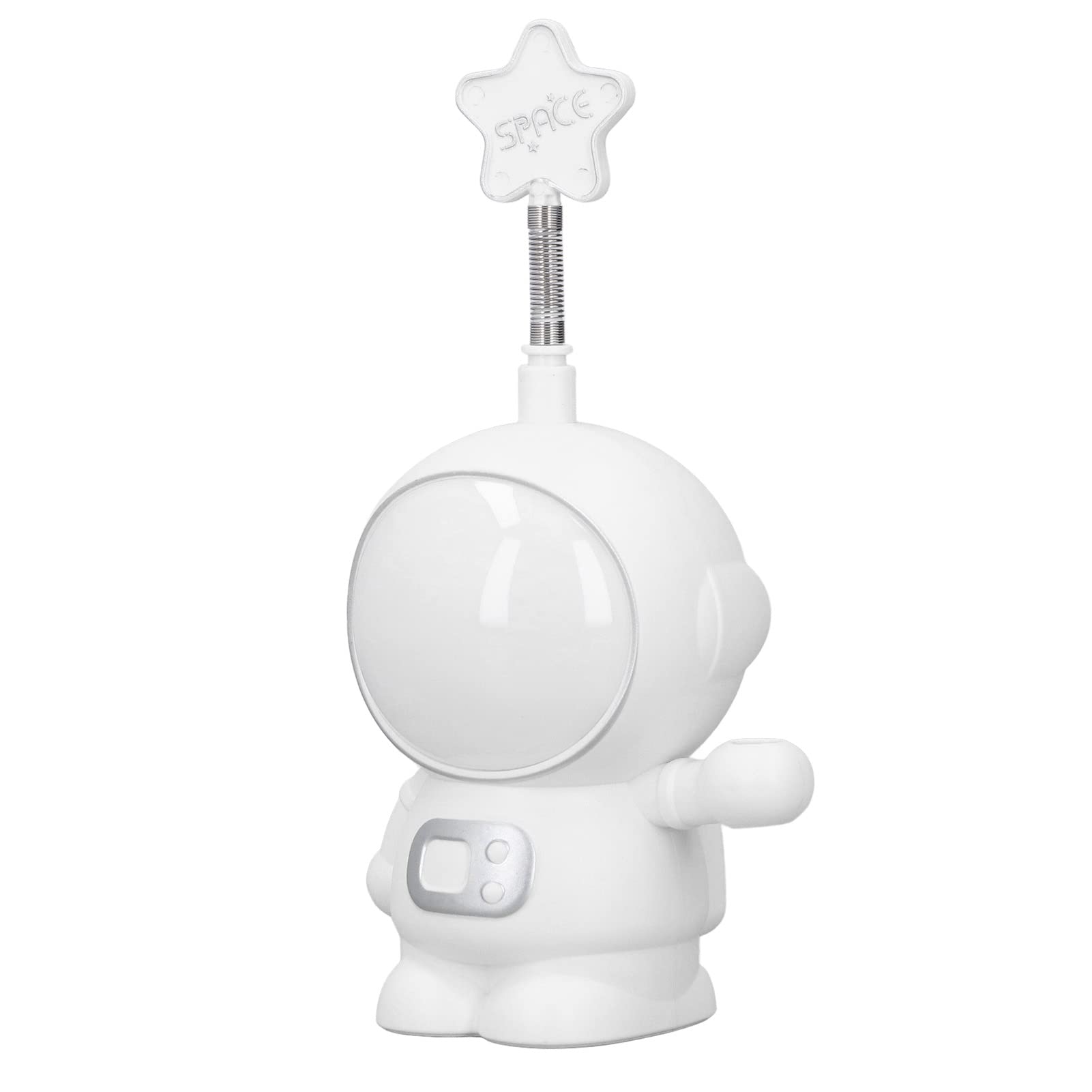Gaeirt Eye Protection Table Lamp - ABS Material LED Desk Light with 2 Lighting Modes & USB Charging, Astronaut Night Light for Home Office, Study, and Bedroom (White) - Perfect for Reading, Working, and Relaxing