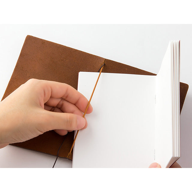 TRAVELER'S COMPANY TRAVELER'S Notebook Starter Kit - Passport Size in Camel Brown | Premium Travel Journal for Writing, Sketching & Memory Keeping | Perfect Gift for Travelers, Writers & Artists