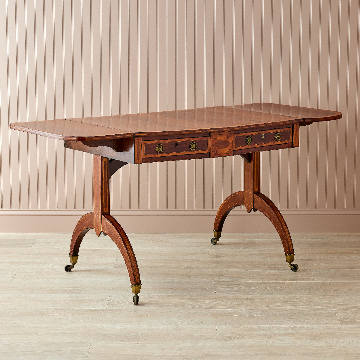 Harrington Pembroke Desk - Modern Home Office Desk with Storage | Study, Work from Home, and Writing Desk for Small Spaces
