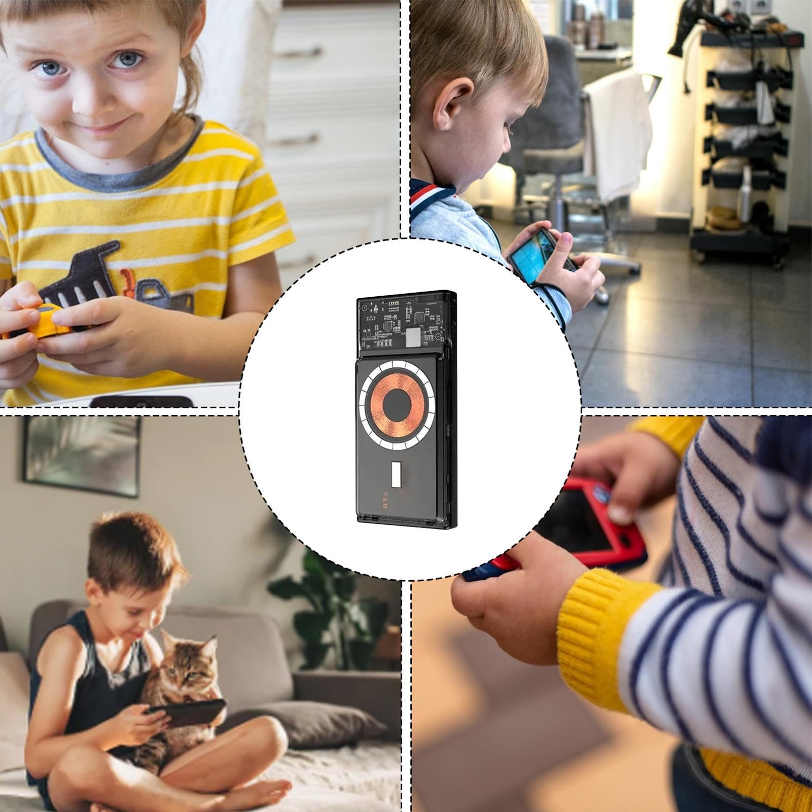 Portable Game Console with Built-in Power Bank | Fast Charging, Multi-functional & Stylish Handheld Gaming Device - Perfect for Travel, Commuting & Outdoor Gaming Entertainment