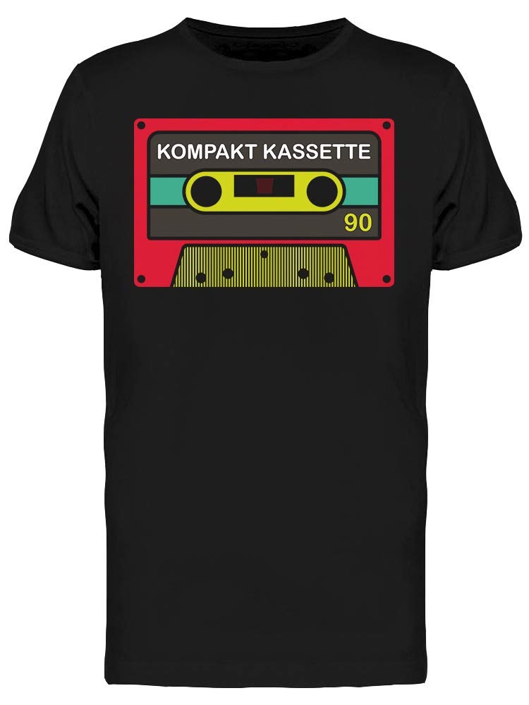 Smartprints Audio Compact Cassette Tape T-Shirt for Men - Vintage Music Lover Graphic Tee for Casual Wear & Retro Style Outfits