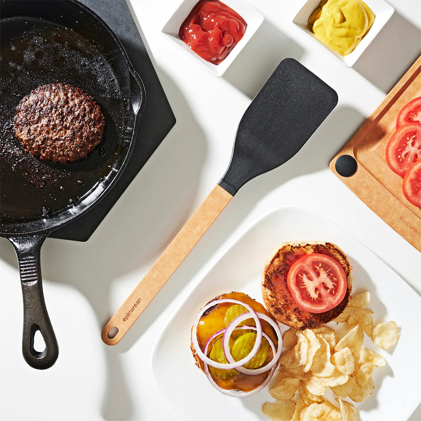 Epicurean Gourmet Series Nylon Turner Spatula - Professional Kitchen Utensil for Cooking, Flipping, and Serving - Perfect for Non-Stick Pans, Grills, and Baking