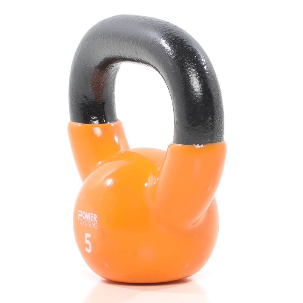 Premium Kettlebell for Strength Training - Power Systems Prime Cast Iron Kettlebell for Home Gym, CrossFit & Functional Fitness Workouts
