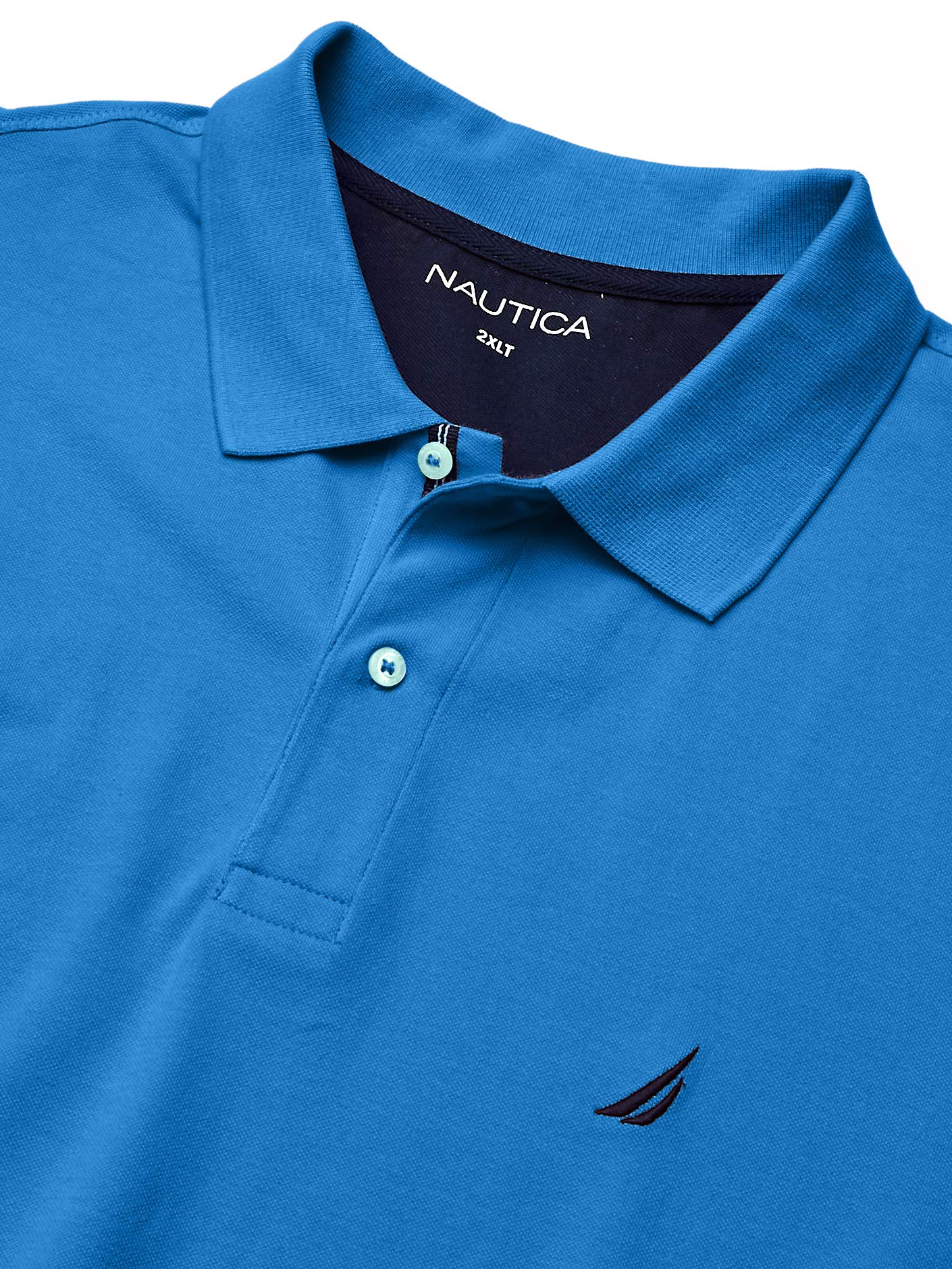 Nautica Men's Big & Tall Short Sleeve Polo Shirt - Stretch Comfort Fit Solid Color Casual Top for Golf, Boating & Summer Outings