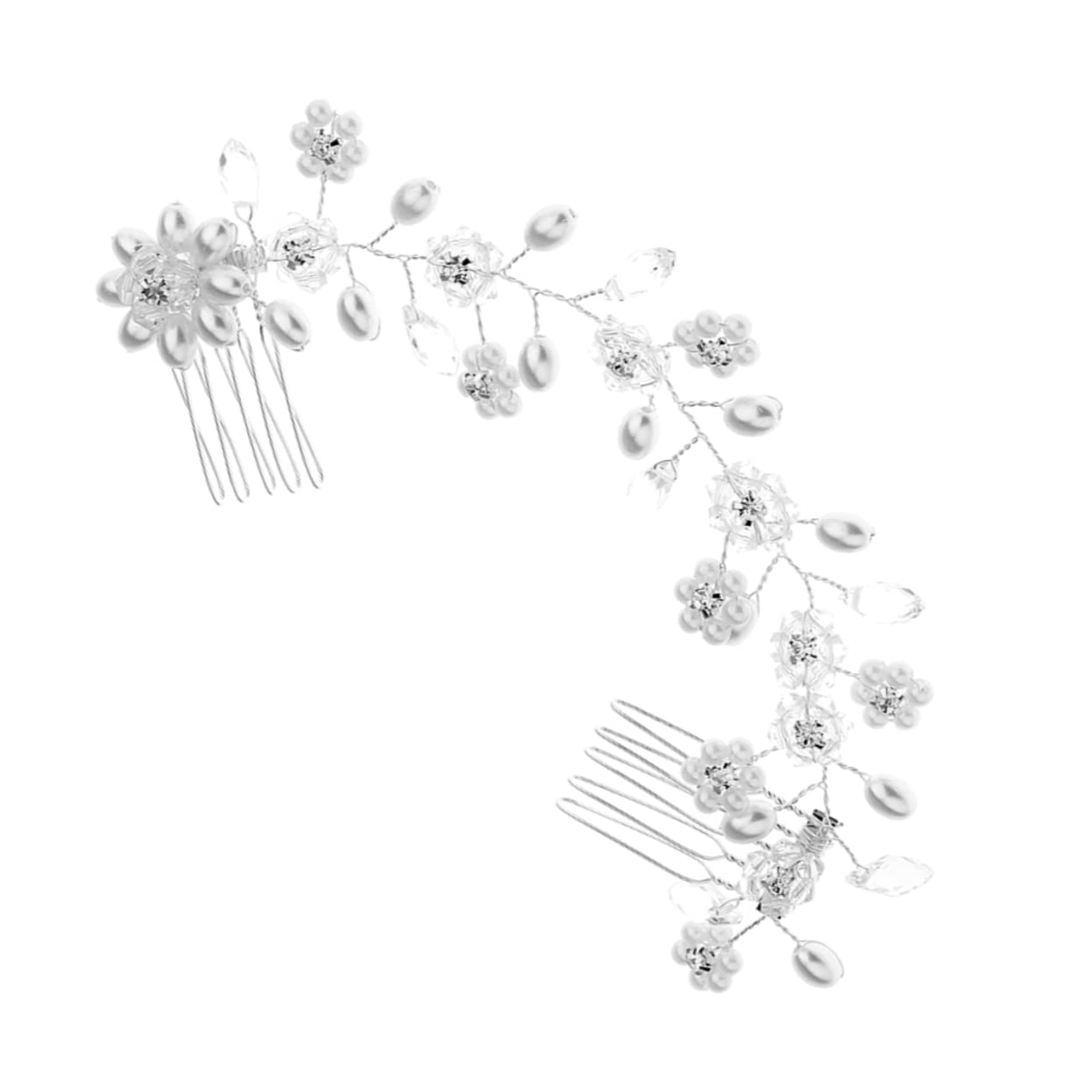 Beavorty Rhinestone Hair Comb for Women - Elegant Bridal Hair Accessories, Alloy Wedding Hairpiece with Crystals - Perfect for Weddings, Prom, Parties & Special Occasions