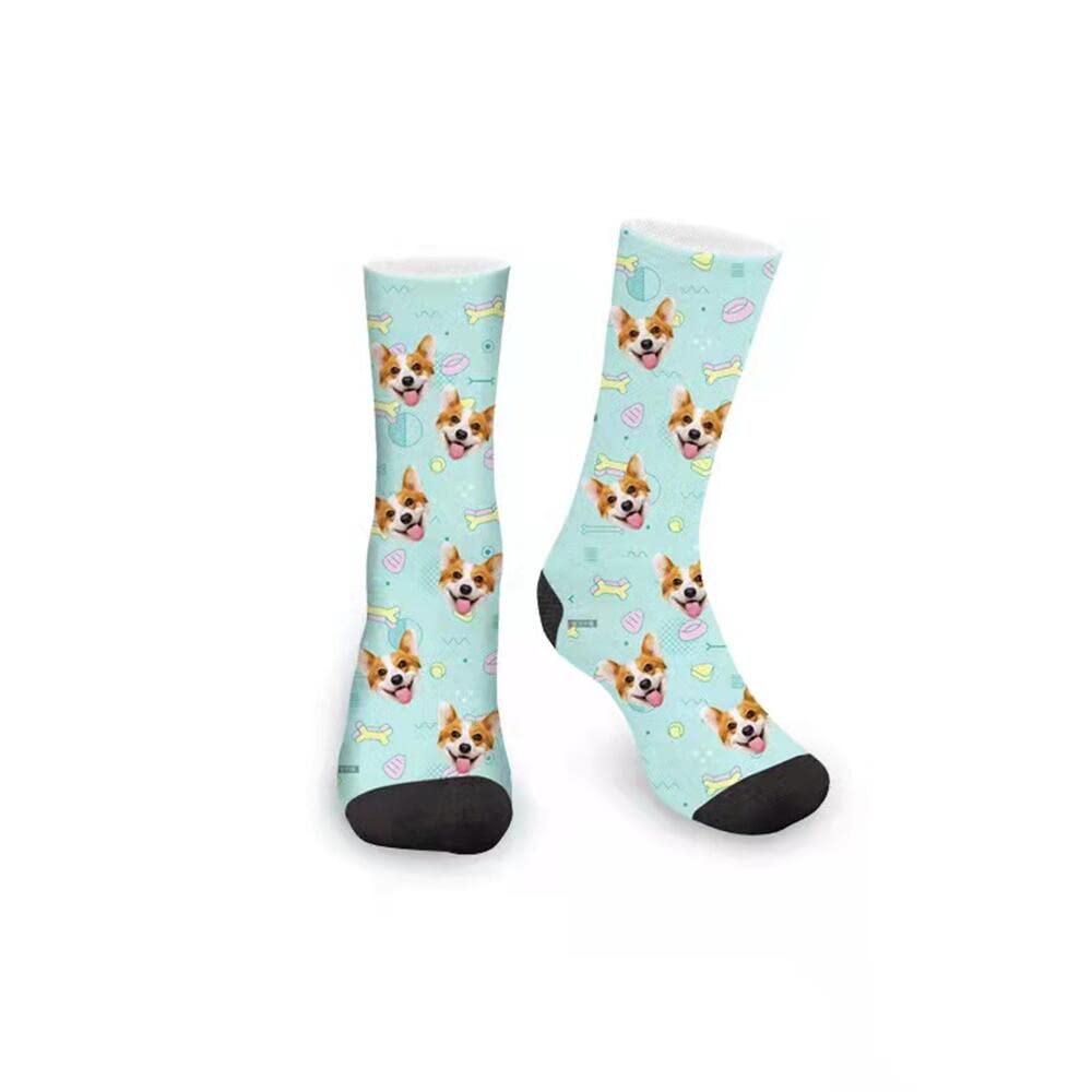 Custom Photo Socks for Men & Women - Personalized Pet Face Socks with Your Dog or Cat Picture - Great for Gifts, Parties & Unique Fashion Statements