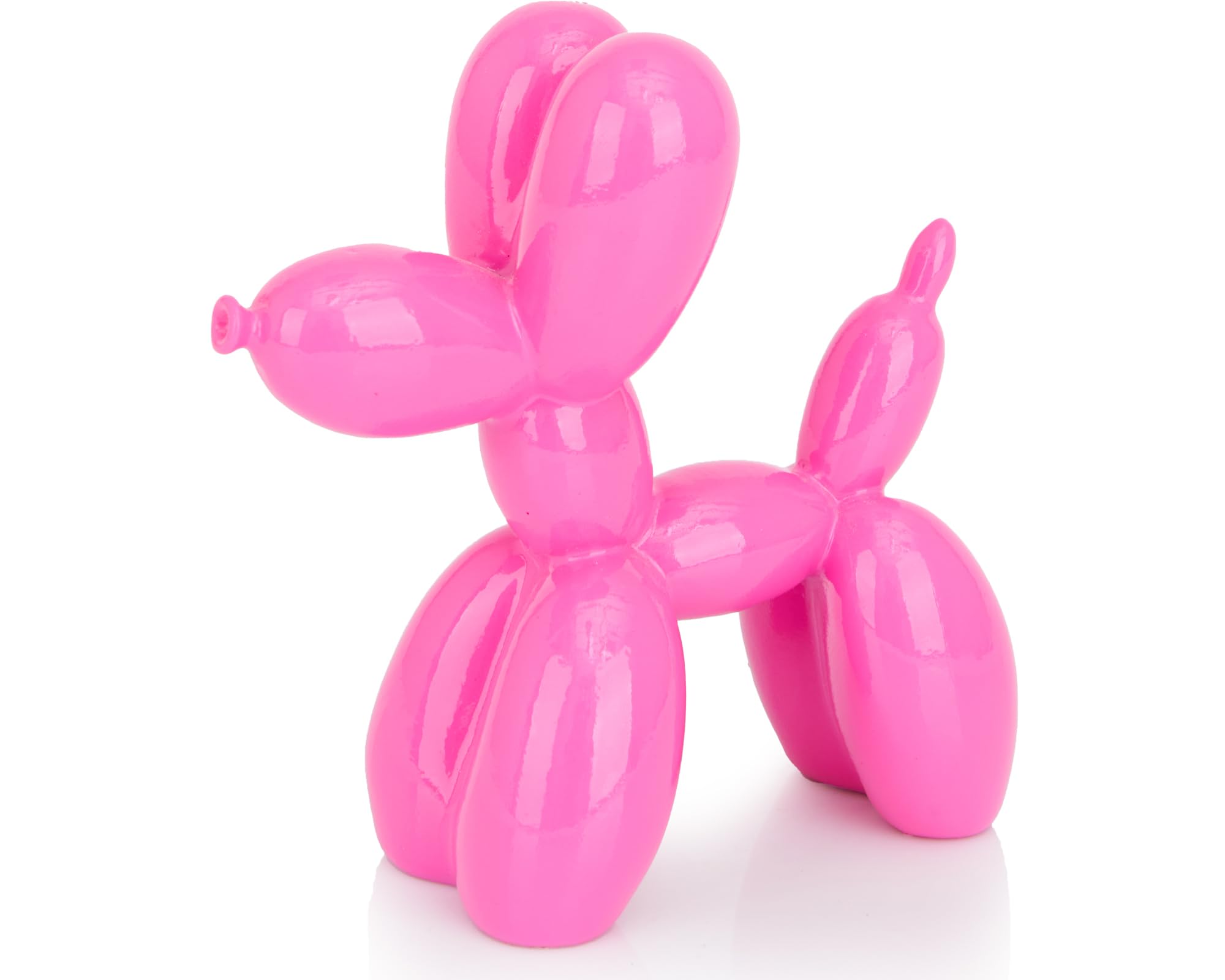 Vibrant Pink Balloon Dog Statue - 4