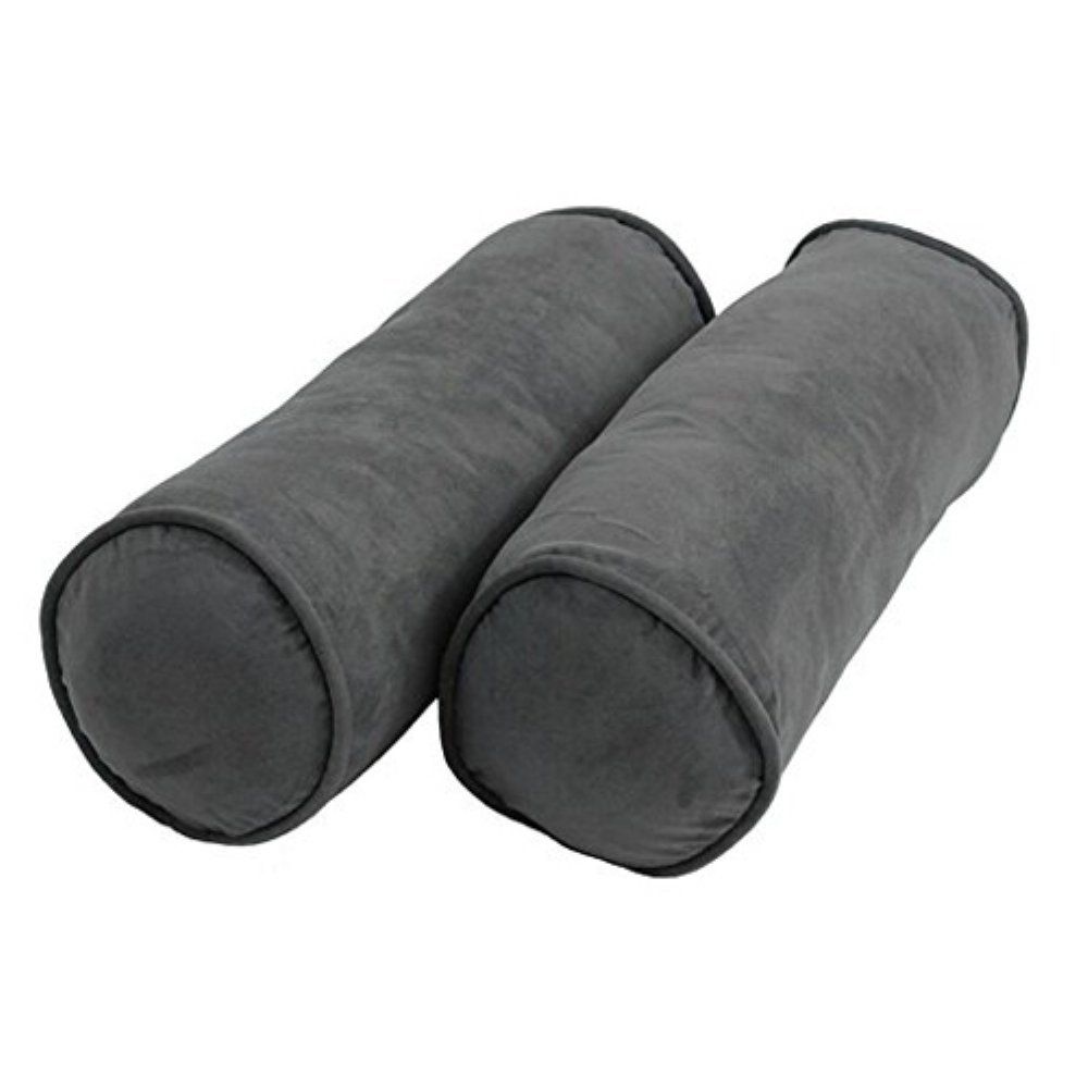 Premium Microsuede Bolster Pillows Set of 2 - 20