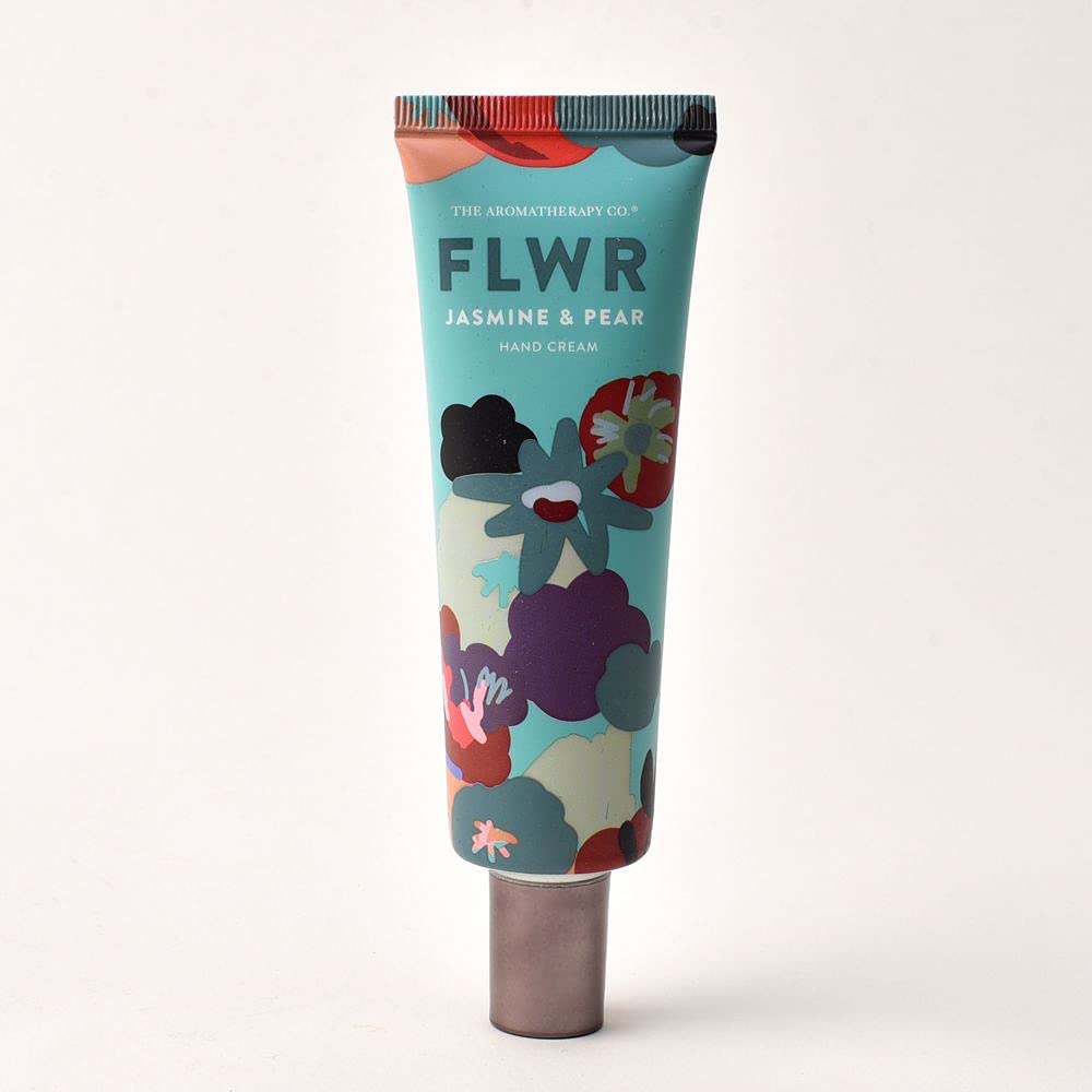FLWR Jasmine & Pear Scented Hand Cream 50ml - Moisturizing & Nourishing for Dry Skin - Perfect for Office, Travel & Daily Use