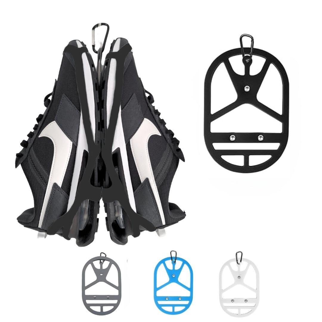 Best Shoe Holster for Backpack with Clip Hanger - Durable Footwear Holder for Sneakers, Cleats & Sports Shoes - Perfect for Travel, Gym, Hiking & Space Saving Storage