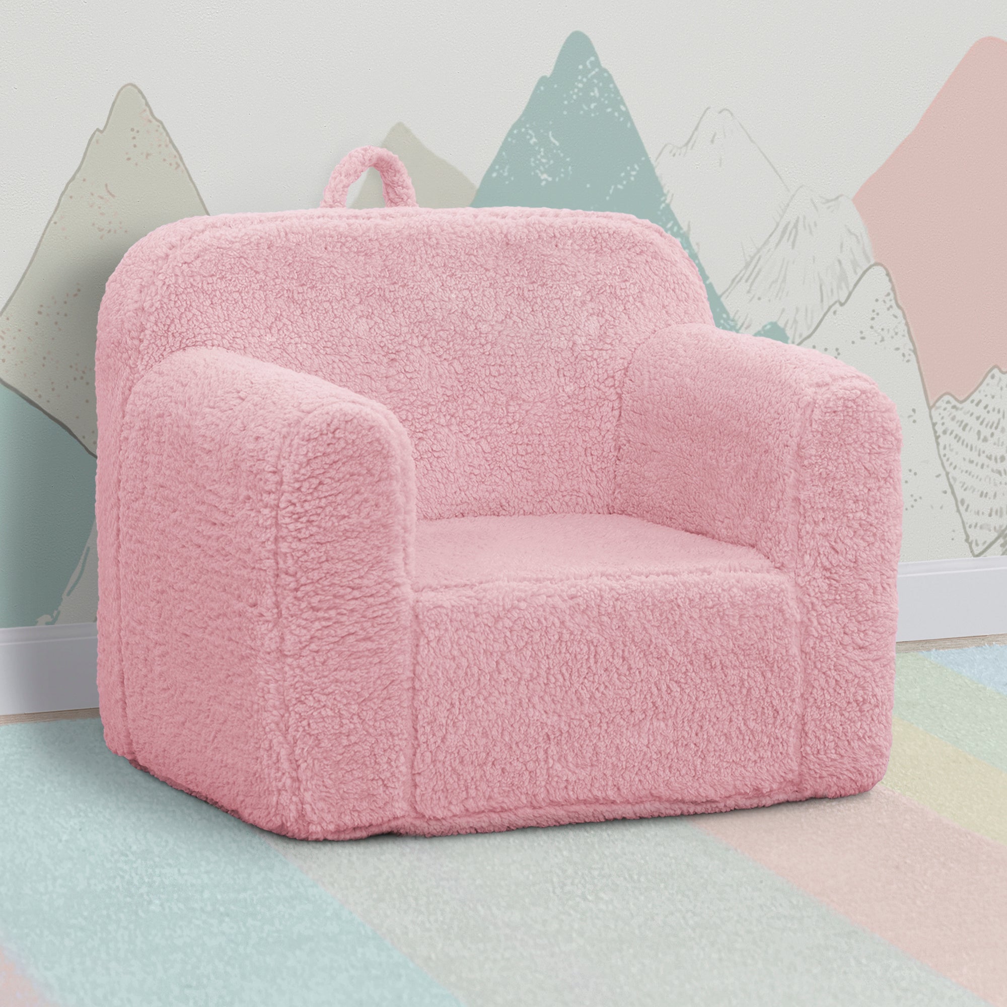 Cozy Sherpa Chair for Kids - Soft & Warm Children's Lounge Chair - Perfect for Reading, Gaming & Relaxing in Bedroom or Playroom