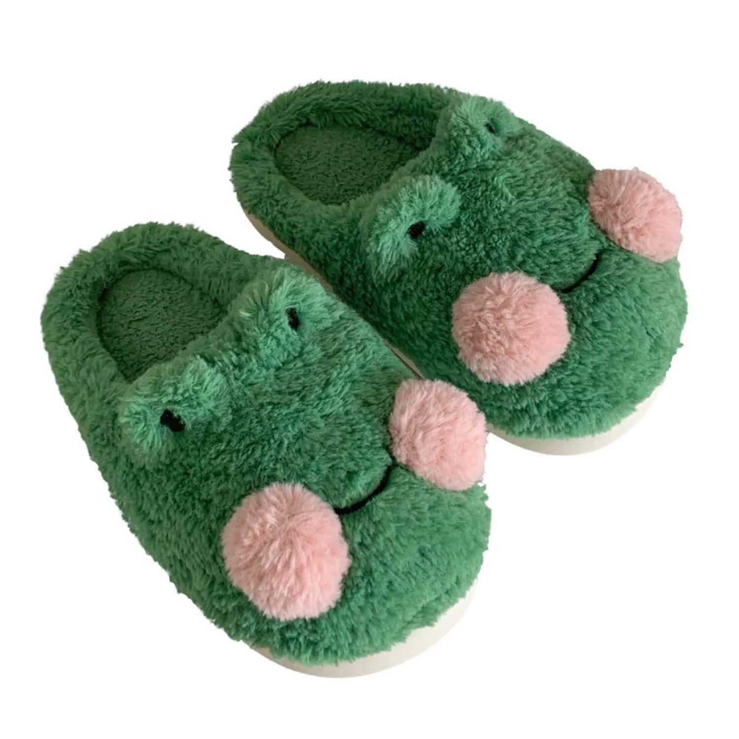 QSKPC Women's Fuzzy Memory Foam Slippers - Cozy Animal House Shoes for Indoor & Outdoor Use - Perfect for Bedroom, Lounge & Home Comfort