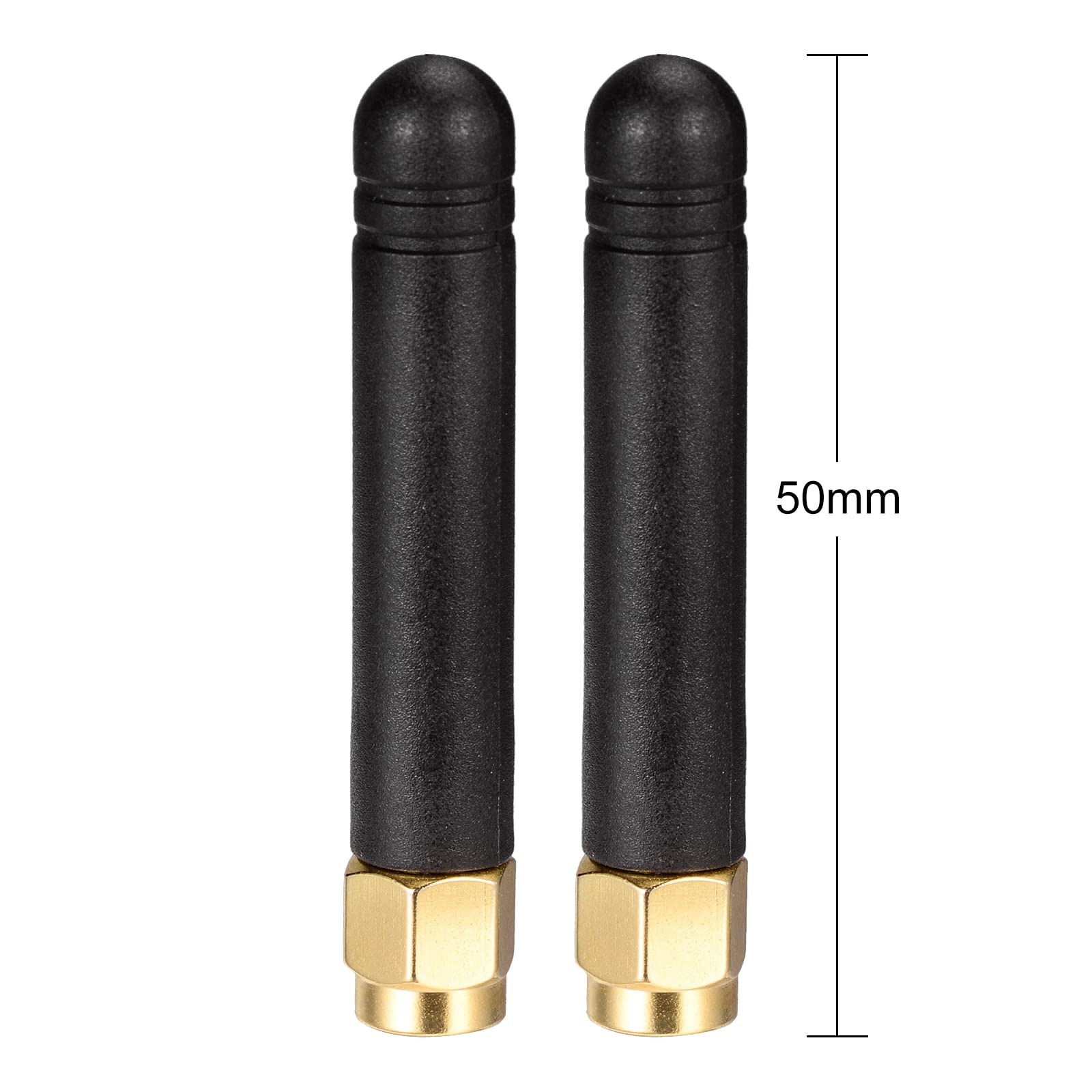 Bingfu 2-Pack Dual Band WiFi Antenna 2.4GHz 5GHz 5.8GHz MIMO RP-SMA Male for FPV, WiFi, Bluetooth, USB Adapter, PCIe Card, Router & Wireless Backup Camera - Perfect for Drone FPV, Home Networking & Wireless Signal Boosting